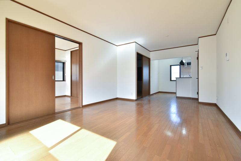 第一グリーンコーポ長門の居間・リビング|ゆったりとしたリビングです