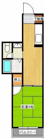 北原ビルの間取り|※同タイプのお部屋になっております