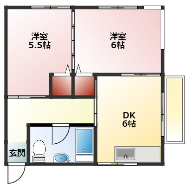 寿町コーポラスの間取り
