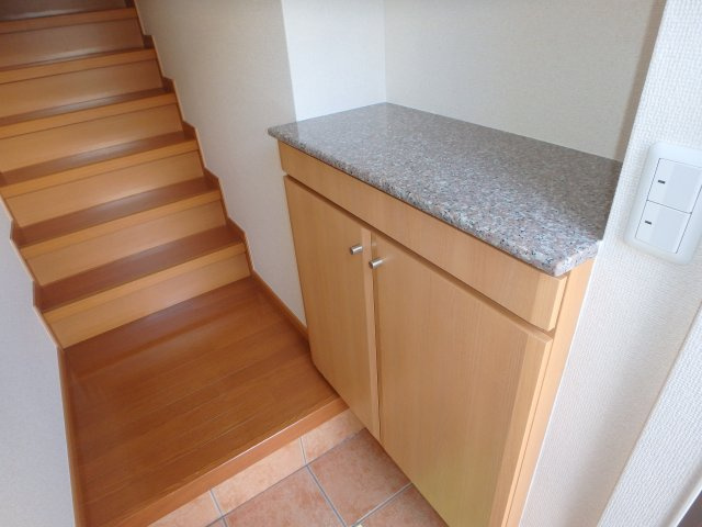 グランパレＫ Aの収納|総社市井手　グランパレＫ　1LDＫ　下駄箱