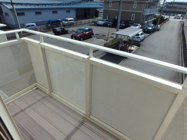 グランパレＫ Aのバルコニー|総社市井手　グランパレＫ　1LDＫ　バルコニー