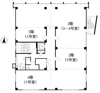 【間取り】 | 乙仲通の事務所物件