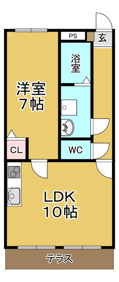 【間取り】 | 富谷レジデンスⅠ
