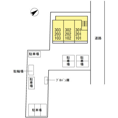 Ｆ-グロワール　　刈谷市近郊の賃貸ならクラスホーム刈谷店の区画図