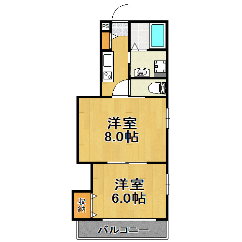 【間取り】 | ラ・マシア田川北