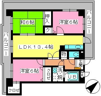 【間取り】 | ポラリス三宅