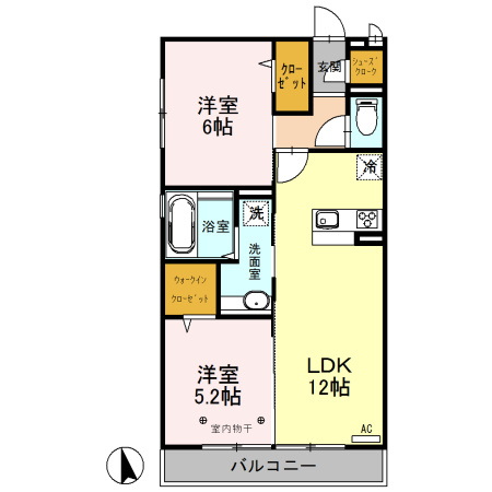 ベルフール花影の間取り