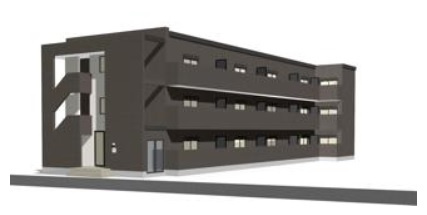 東大阪市友井２丁目のアパートの外観