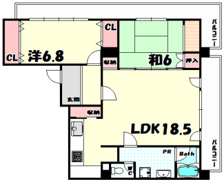 【間取り】 | ハーバーズコート