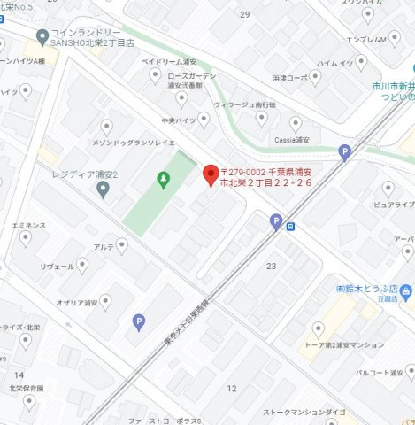 北栄２丁目貸家の地図