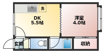 【間取り】 | メゾンド・カンパーニュⅡ | 間取りです