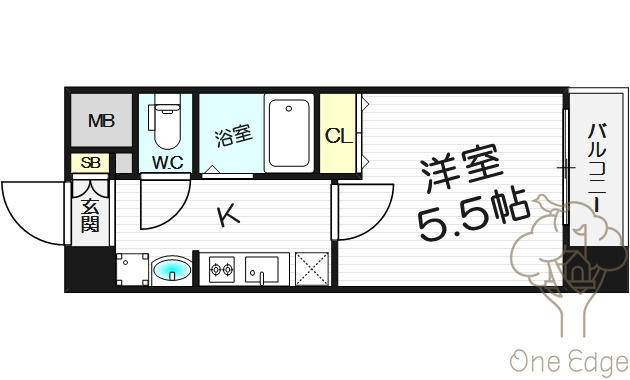 エスリード新大阪SOUTHの間取り
