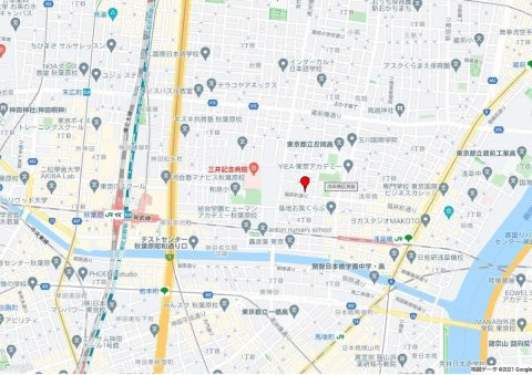 台東区浅草橋５丁目の事務所の地図