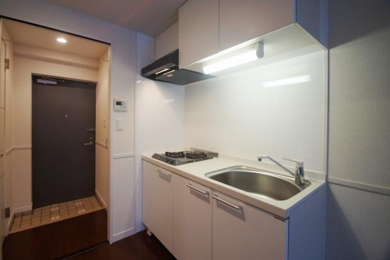 ドゥーエ平尾のキッチン|ドゥーエ平尾(1LDK) 2口コンロ　画像は別部屋　反転の可能性あり