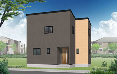 【外観パース】 | 鳥取市元町新築戸建て
