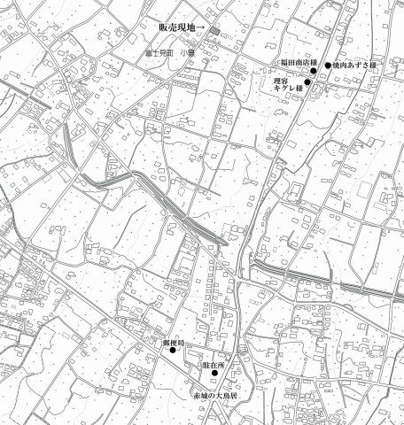 小暮町土地の地図