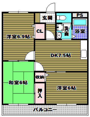 Selley’s金剛の間取り