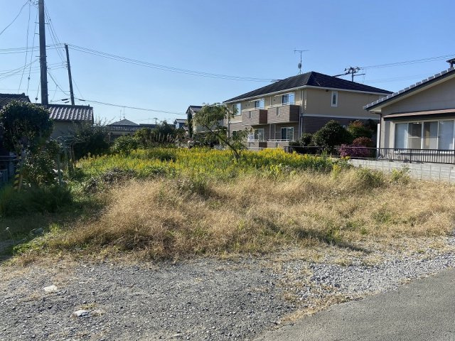 植田町根小屋　82坪の外観|現地を北側から撮影した写真です。