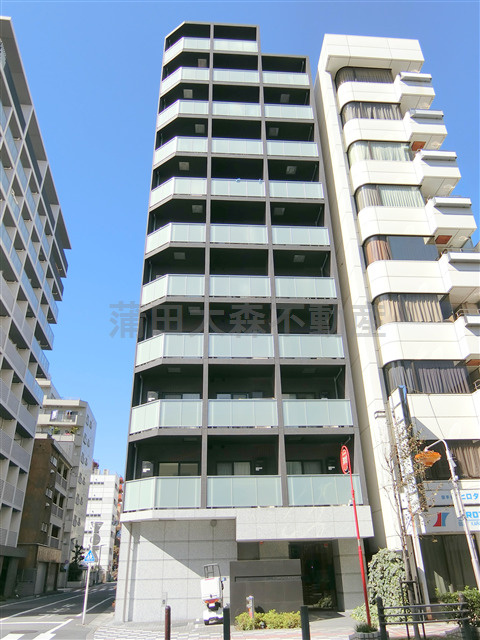 セジョリ蒲田Ⅱの外観|2014年6月築　RC鉄筋コンクリート造地上11階建て総戸数30戸
東京都大田区蒲田5丁目　JR京浜東北線蒲田駅徒歩7分、京急本線京急蒲田駅徒歩8分
