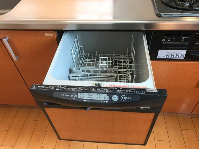 原田様メゾネット　Ａ棟のキッチン|食器洗浄機