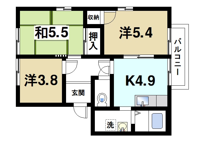サニープラザの間取り