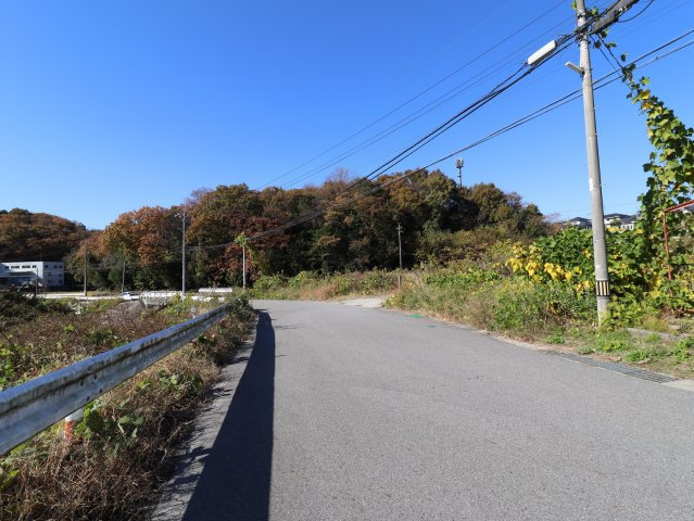 岡崎市箱柳町字猫沢土地の前面道路含む現地写真