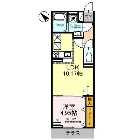 【間取り】 | エクセリア白子(D-room)