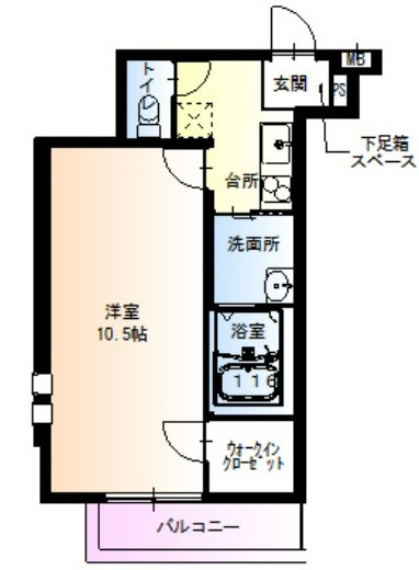 フジパレス吉田本町Ⅲ番館の間取り