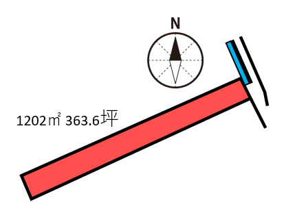 西条市港土地【546】363.60坪の土地図