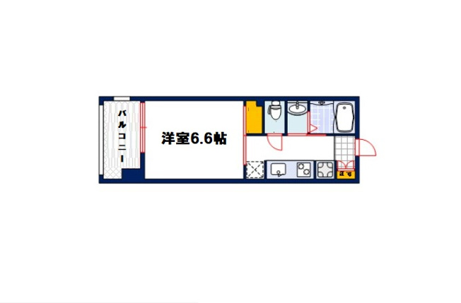 【間取り】 | ル・パルトネール難波