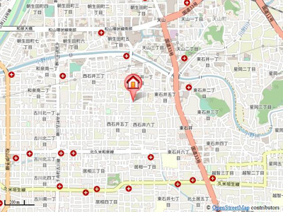 【地図】 | 白石ハイツ（西石井）・