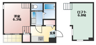 【間取り】 | 秀名館 | 略図の為、現状優先