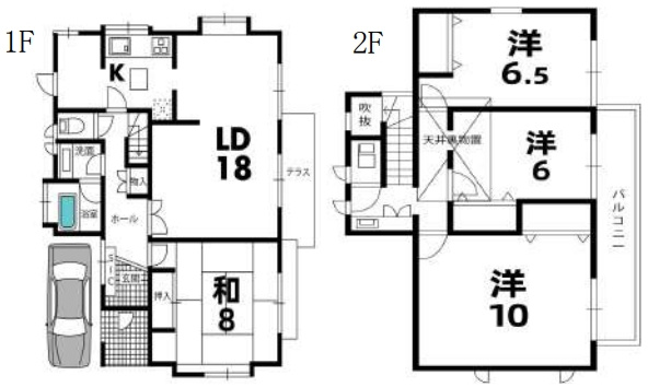 東金市日吉台2丁目　中古戸建の間取り|図面と現況に相違がある場合、現況を優先致します。
