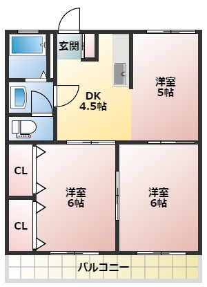 藤コーポの間取り