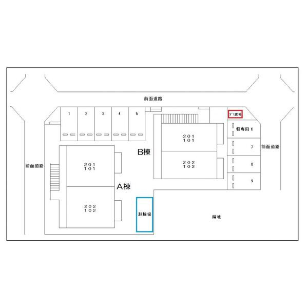 クレール・ソガBの区画図