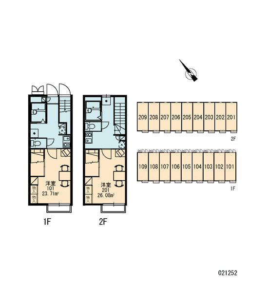 レオパレス針ヶ沢Bの区画図|画像3