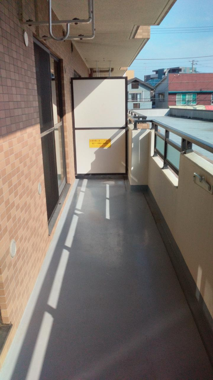 パークヒルズ中田のバルコニー