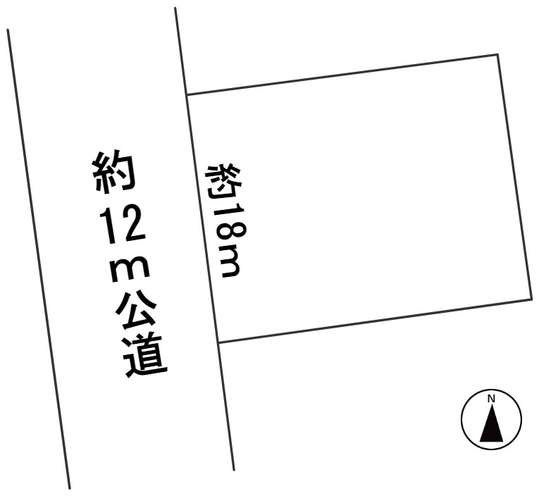 ５９９５９　岐阜市旦島土地の区画図