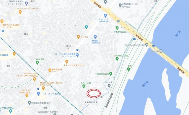 【地図】 | 高砂市荒井町小松原Ⅱ（全2区画）A号地 土地