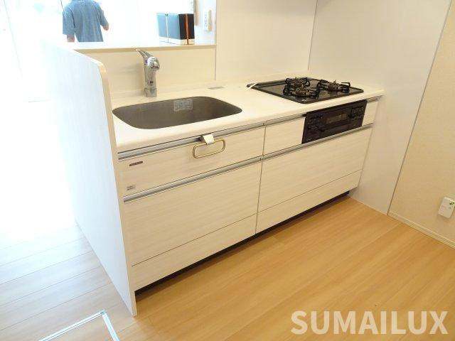 熊本市中央区帯山４丁目のアパートのキッチン