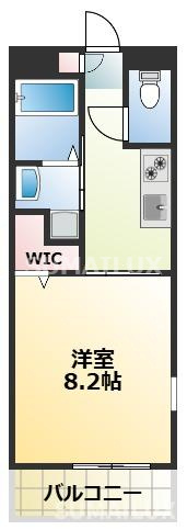 熊本市東区新外２丁目の賃貸マンションの間取り