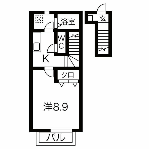 BLUE CUBE 12　　刈谷市近郊の賃貸ならクラスホーム刈谷店の間取り