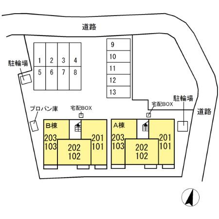 【区画図】 | エスポワール　A