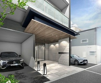 スプランディッド梅田北のエントランス