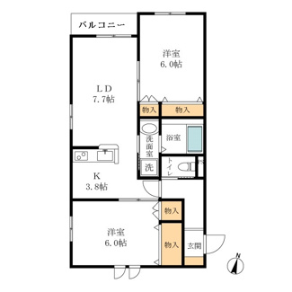 【間取り】 | ヘーベルマンション浜寺