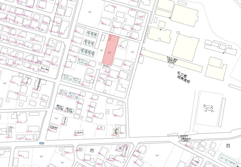 北諸県郡三股町大字樺山の売地の土地図