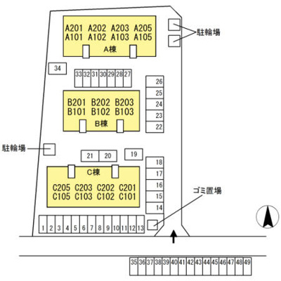 【区画図】 | ベイサージュ・２２C