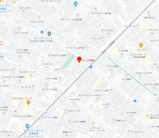サンテ浦安の地図