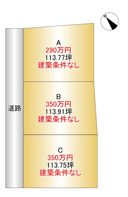 【区画図】 | 鹿屋市川西町　分譲地A