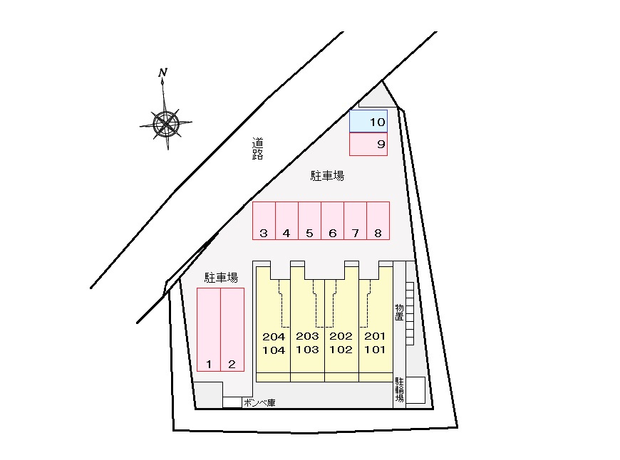 ボン・ソレイユの区画図